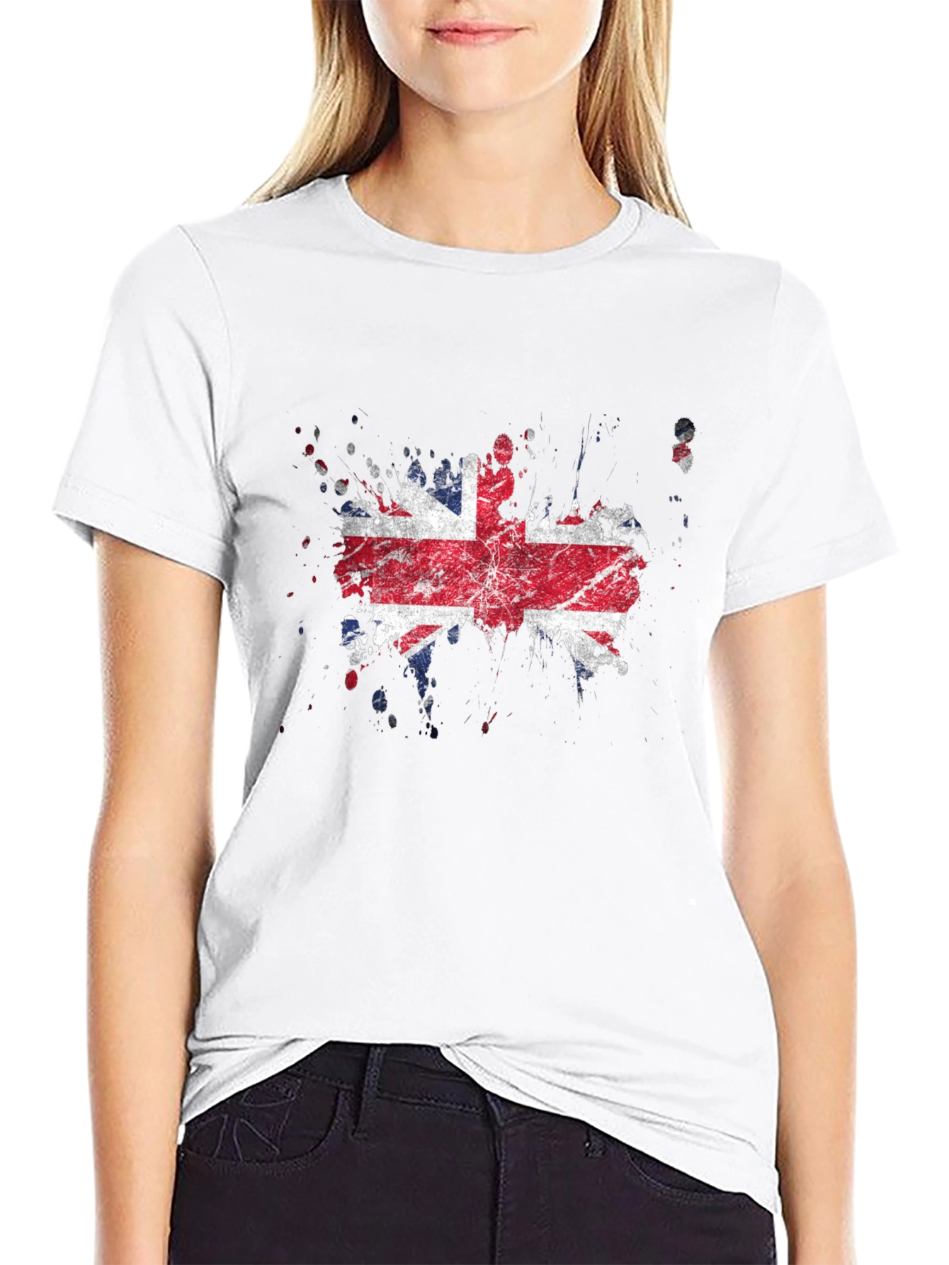 British Flag Splatter T-Shirt - UK Pride Tee