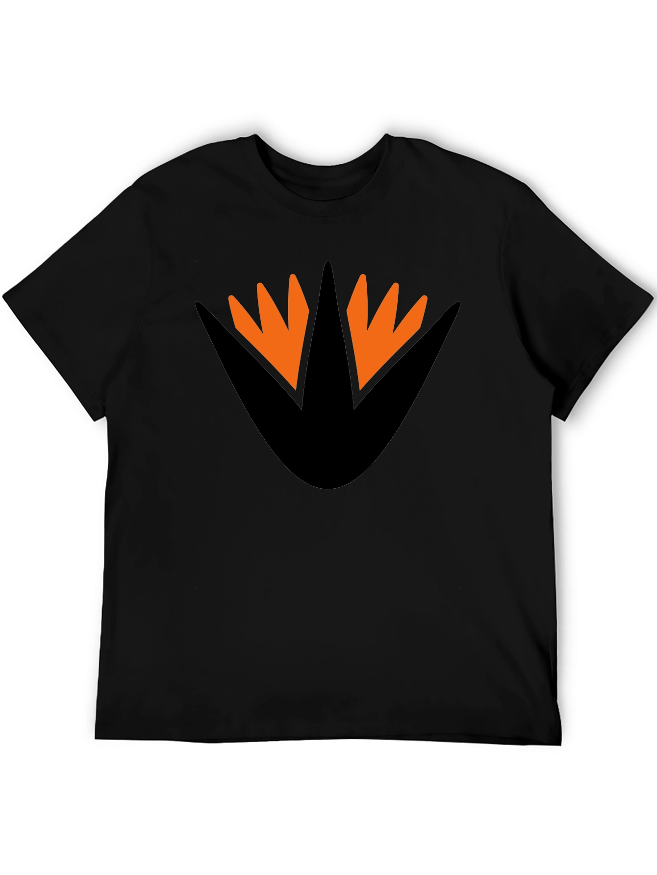 Orange & Black Claw Print T-Shirt