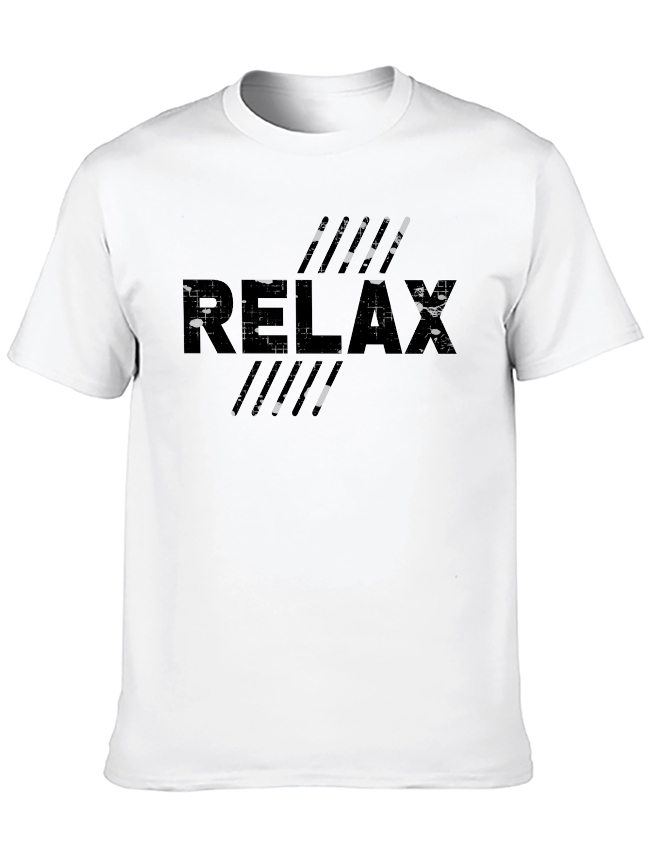 Relax Graphic Tee - Comfortable Black T-Shirt