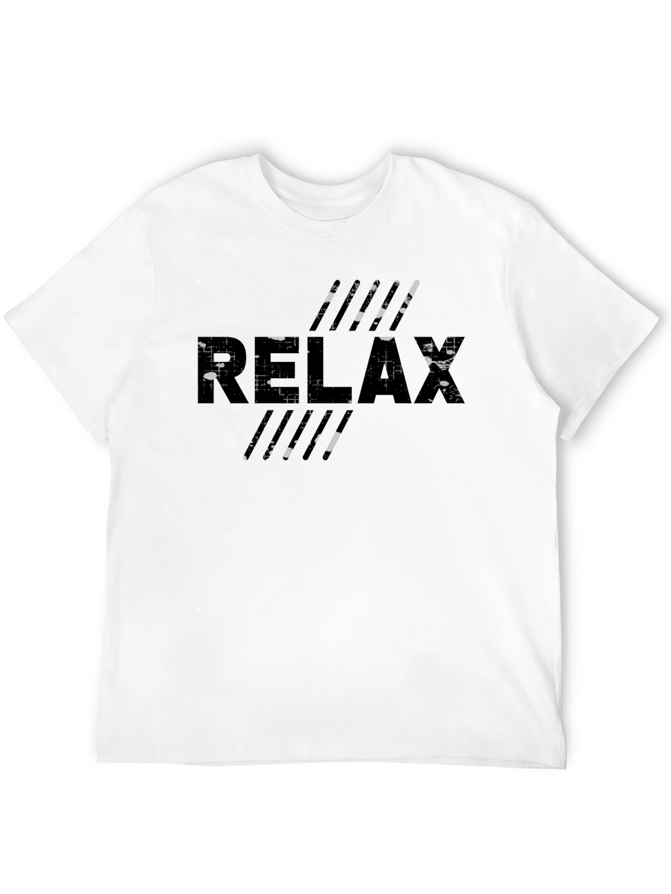 Relax Graphic Tee - Comfortable Black T-Shirt