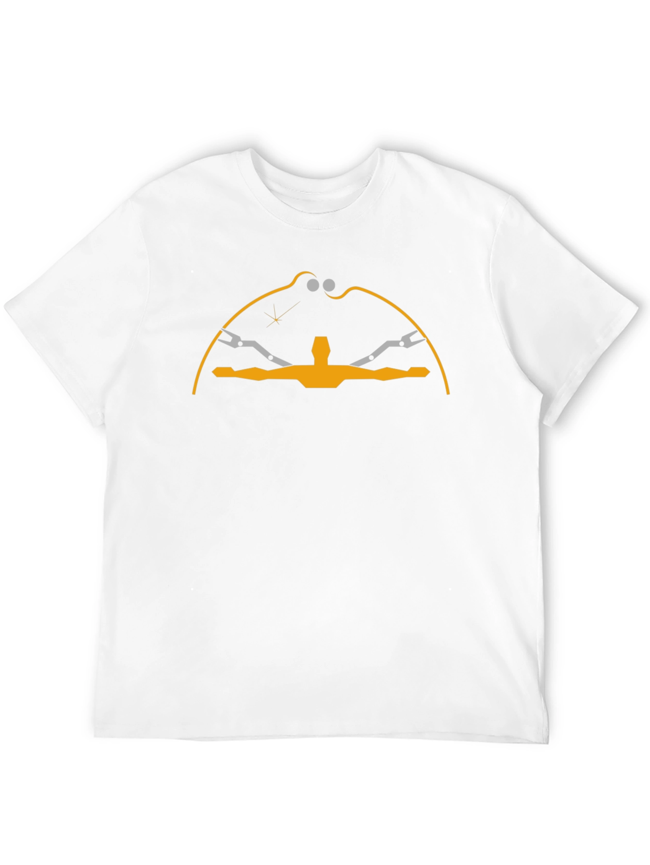 Abstract Robotic Figure Graphic Tee - Black