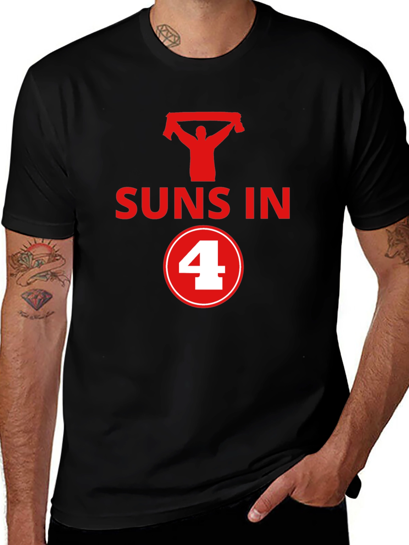 Suns in 4 Graphic T-Shirt - Black