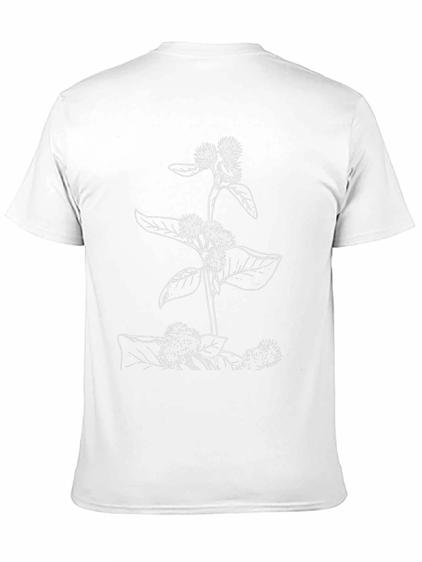 Botanical Burdock T-Shirt - Black Plant Graphic Tee