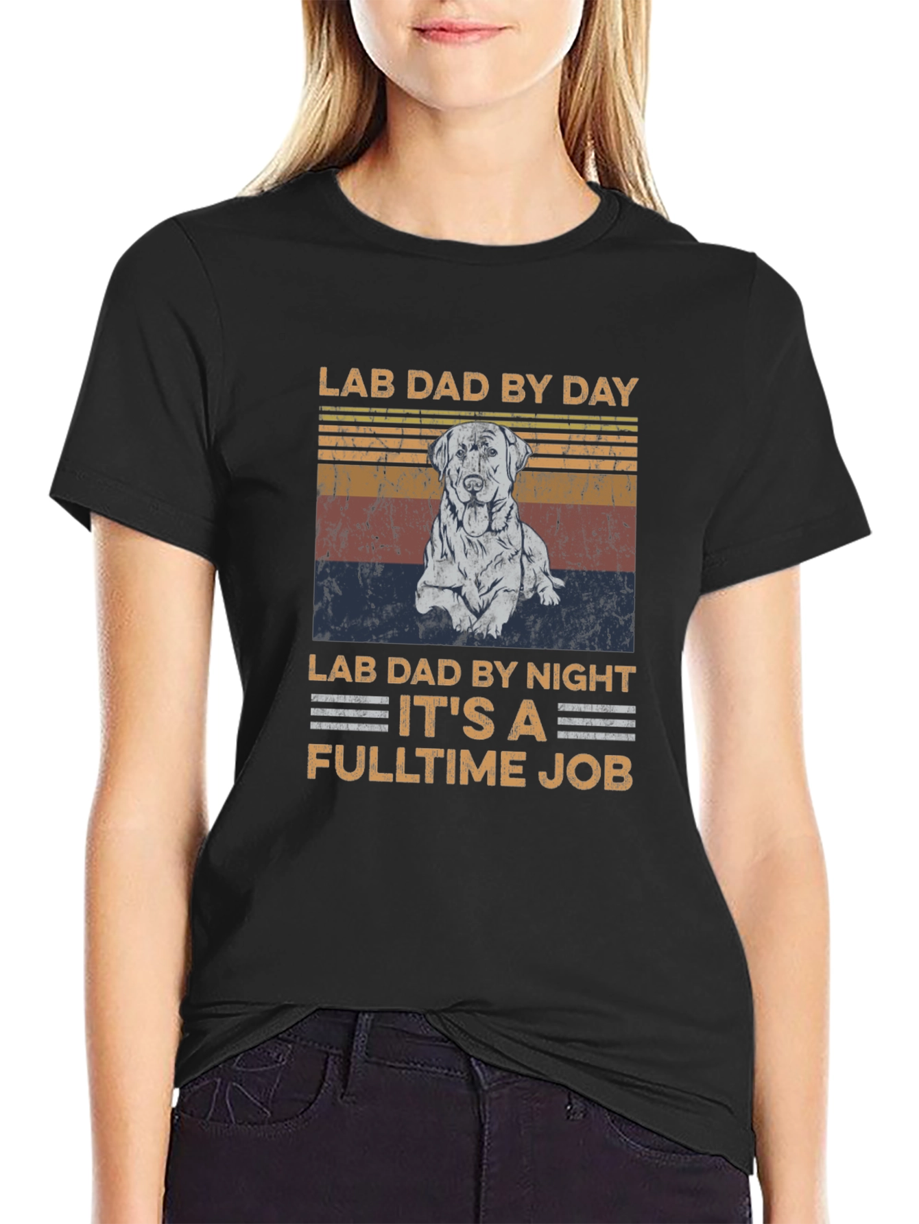 Lab Dad T-Shirt - Fulltime Job