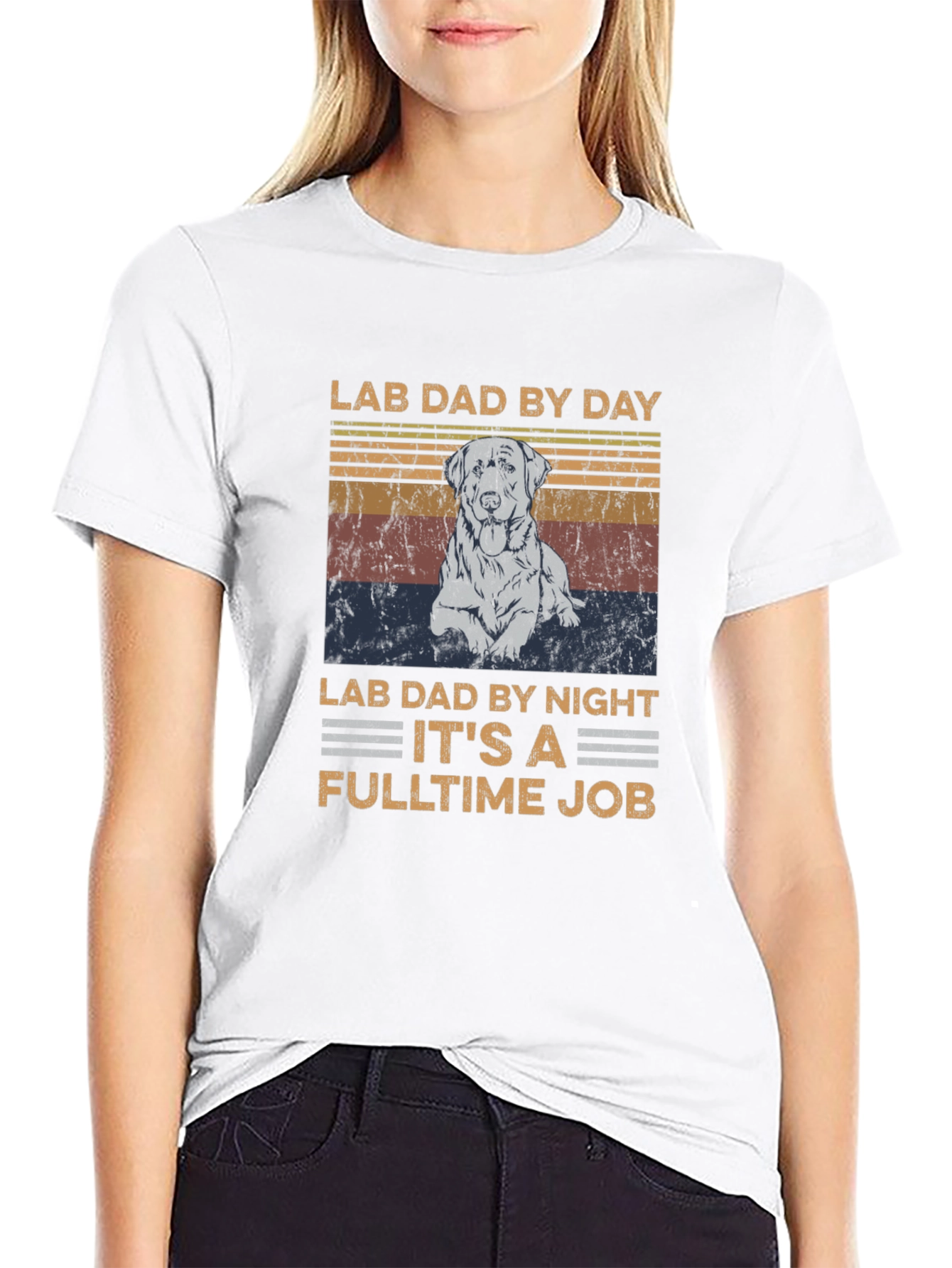 Lab Dad T-Shirt - Fulltime Job