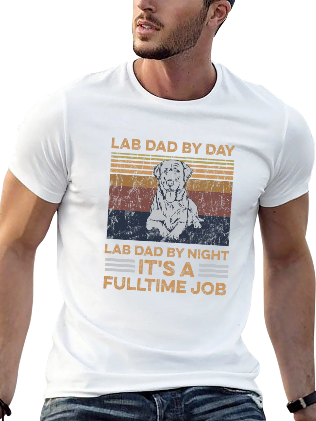 Lab Dad T-Shirt - Fulltime Job