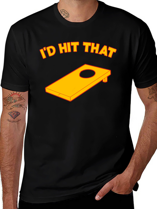 Id Hit That Cornhole T-Shirt - Funny Game Tee