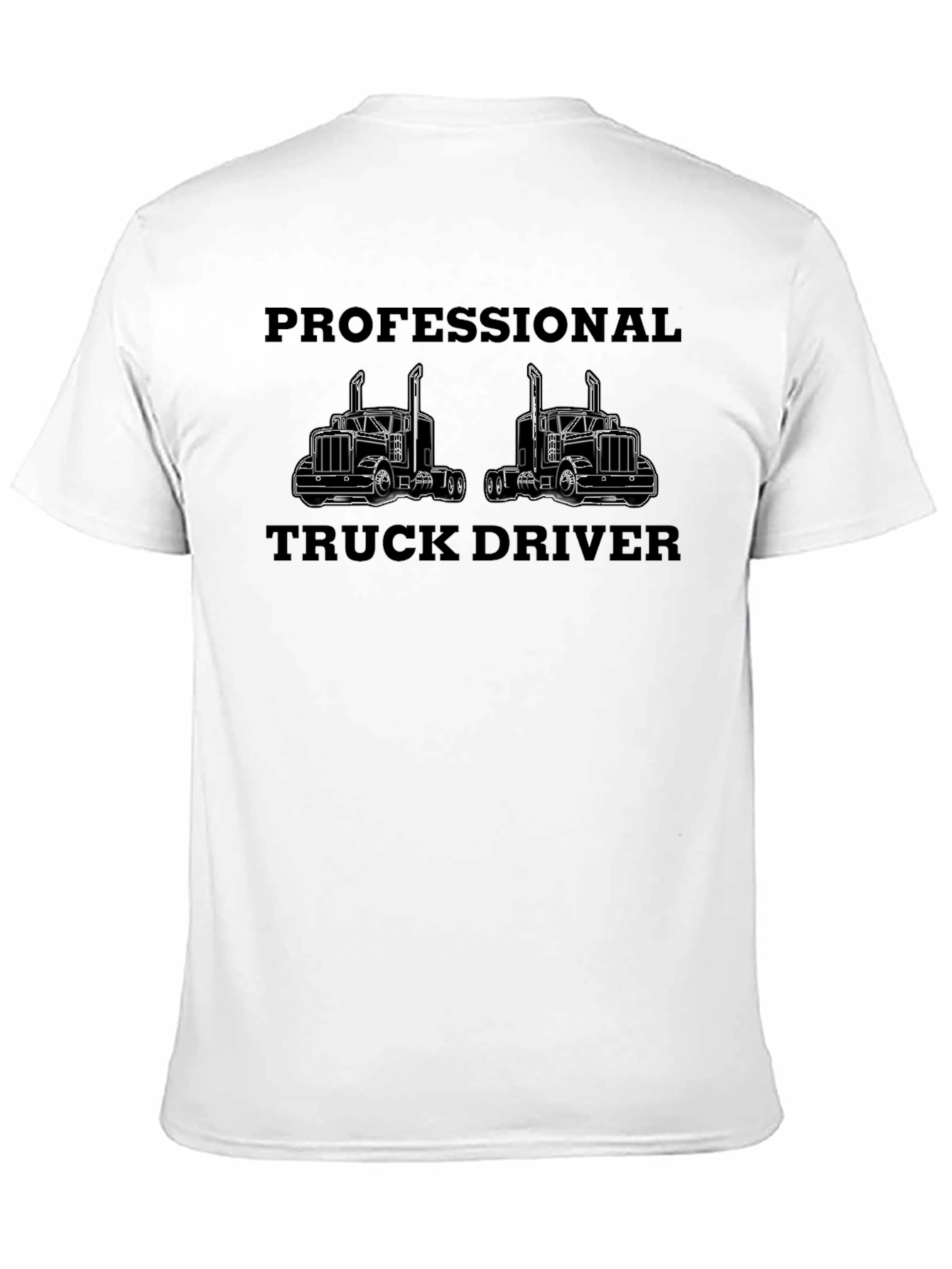 Professional Truck Driver Black T-Shirt