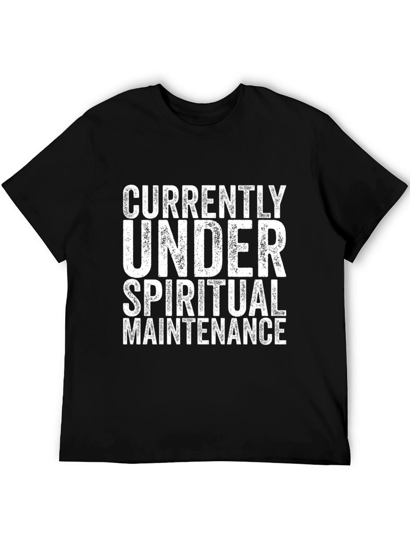 Spiritual Maintenance T-Shirt - Black Cotton Tee