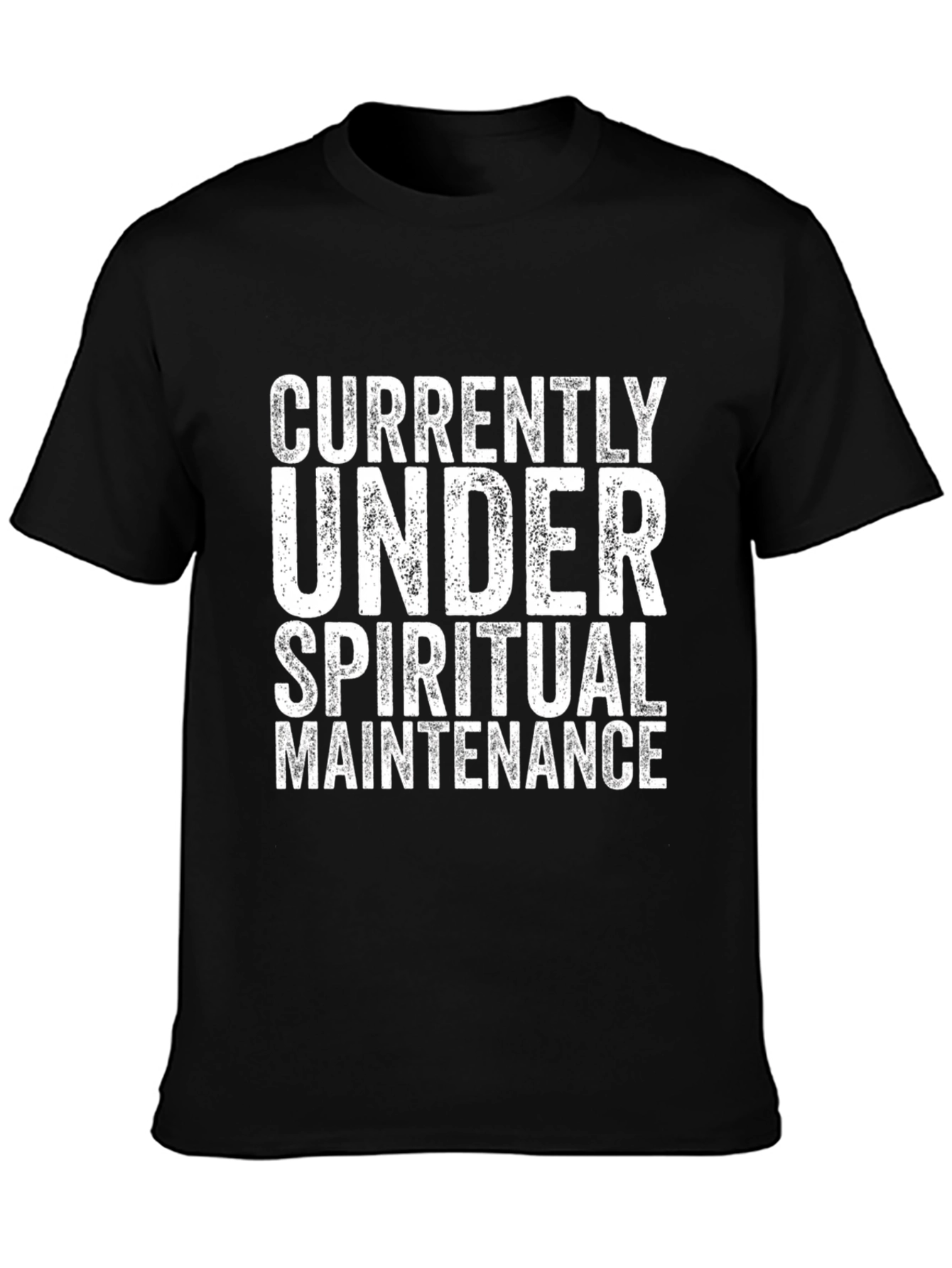Spiritual Maintenance T-Shirt - Black Cotton Tee