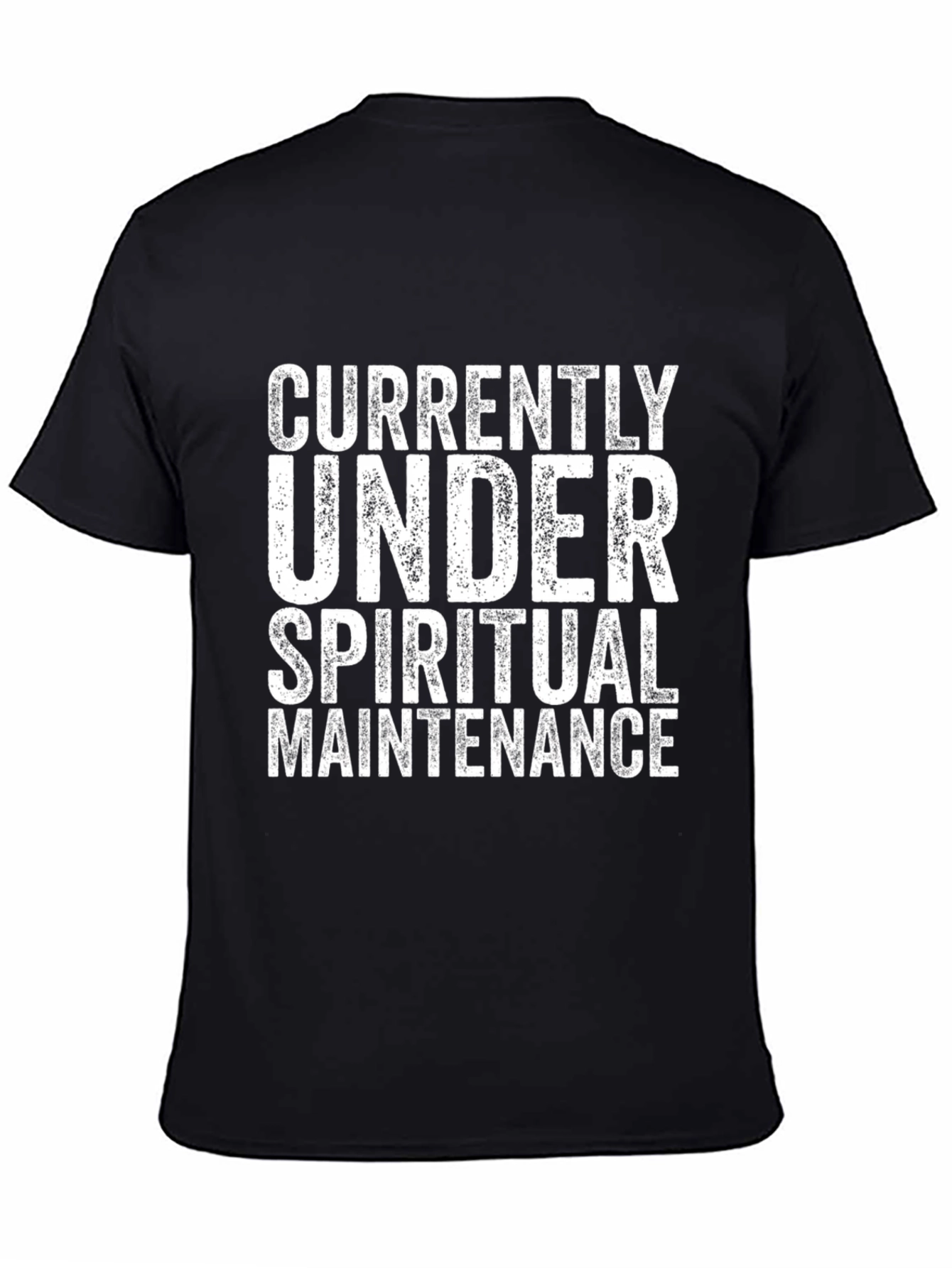 Spiritual Maintenance T-Shirt - Black Cotton Tee