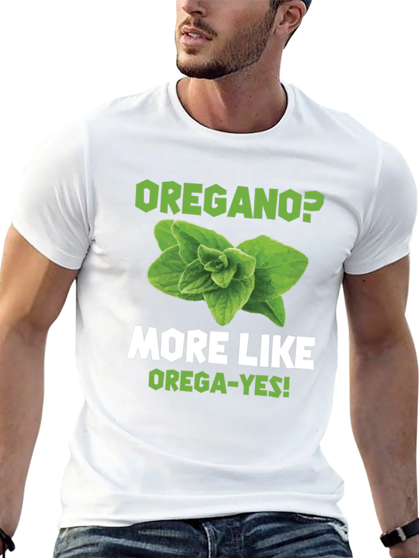 Oregano Pun Graphic T-Shirt - OREGA-YES!