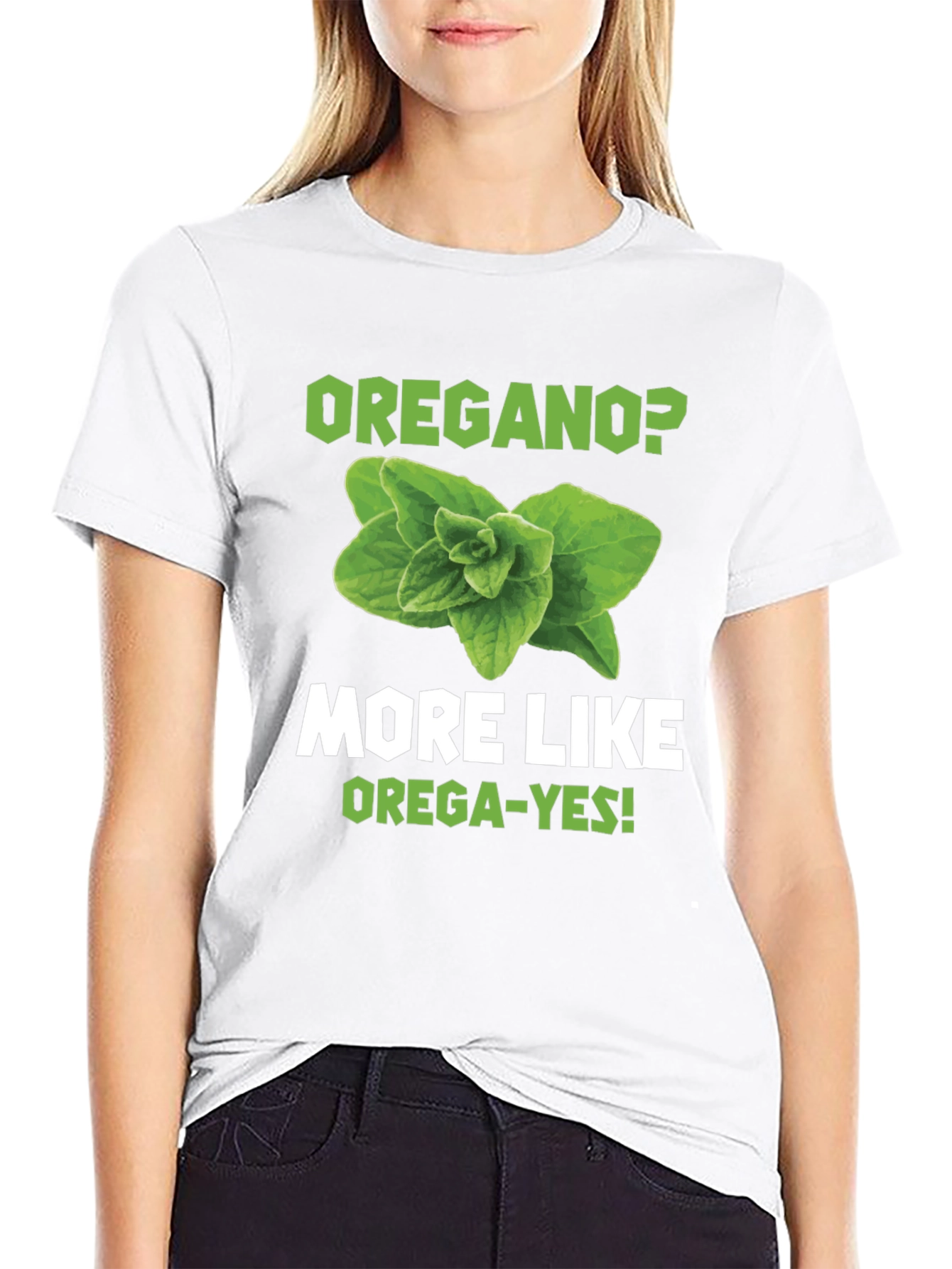 Oregano Pun Graphic T-Shirt - OREGA-YES!