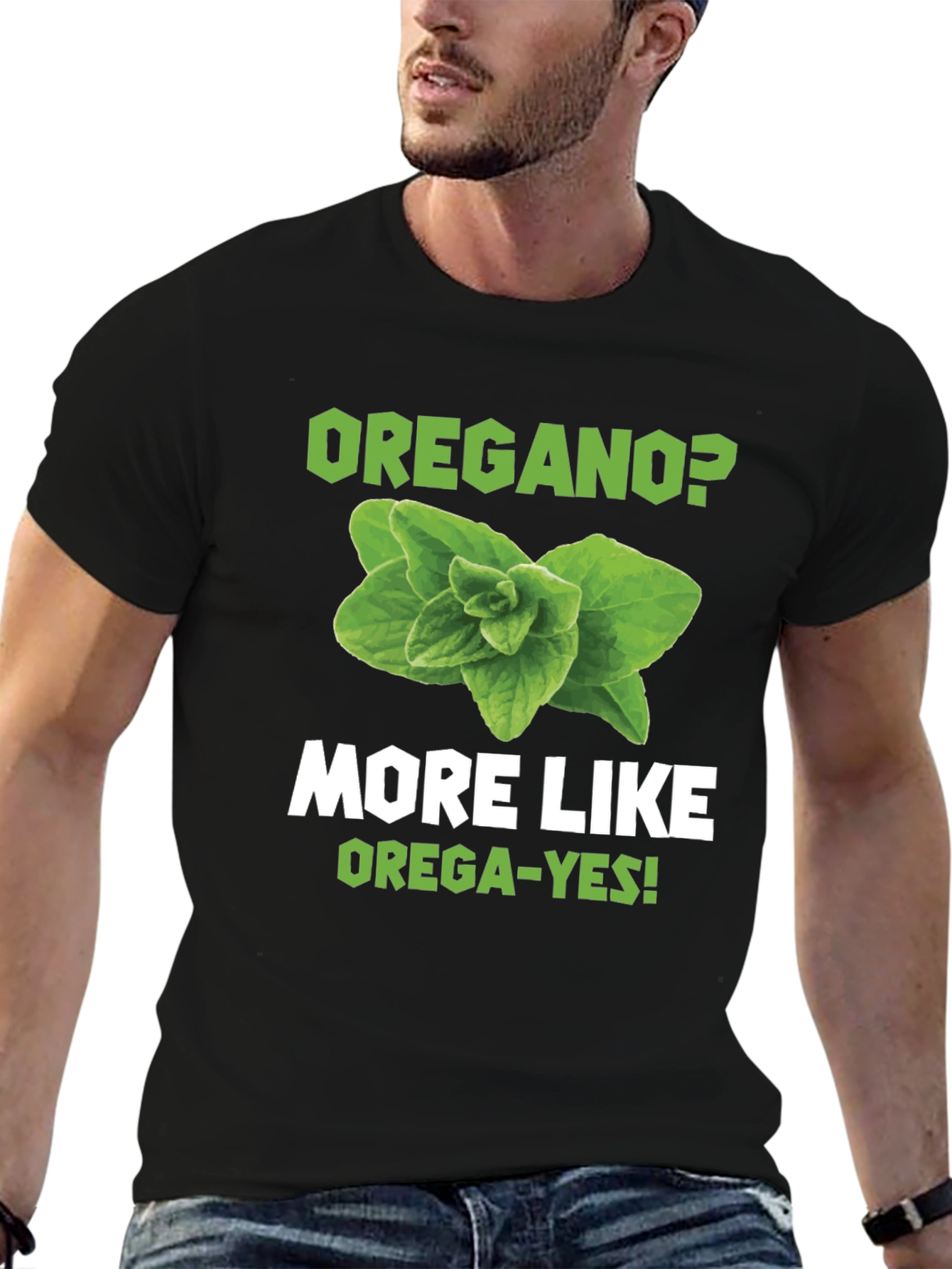 Oregano Pun Graphic T-Shirt - OREGA-YES!