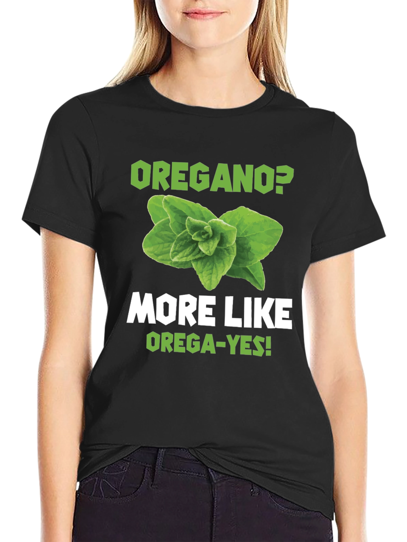 Oregano Pun Graphic T-Shirt - OREGA-YES!