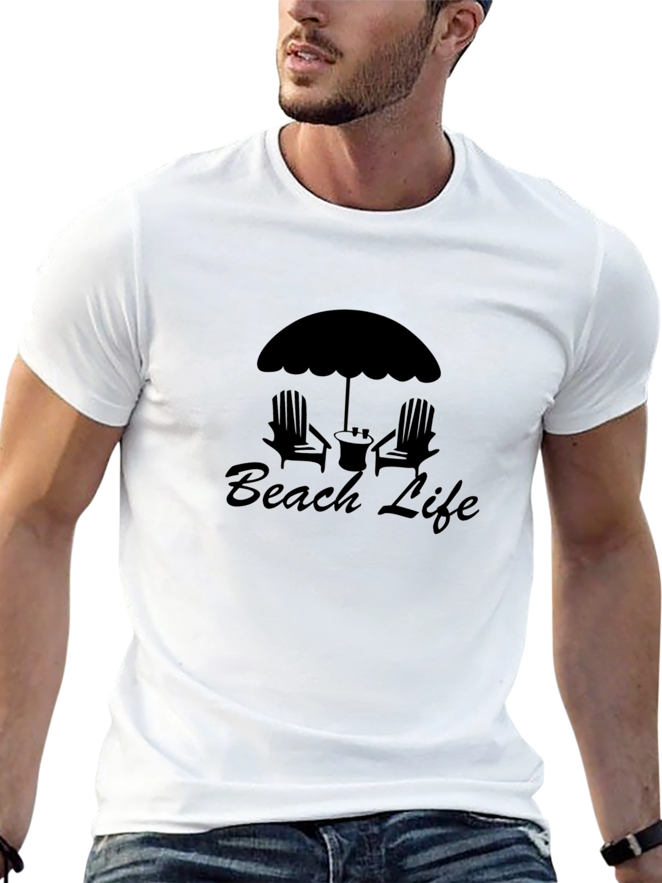 Black Beach Life Graphic Tee