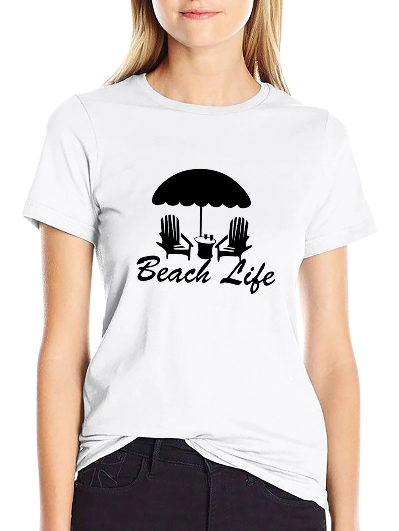 Black Beach Life Graphic Tee