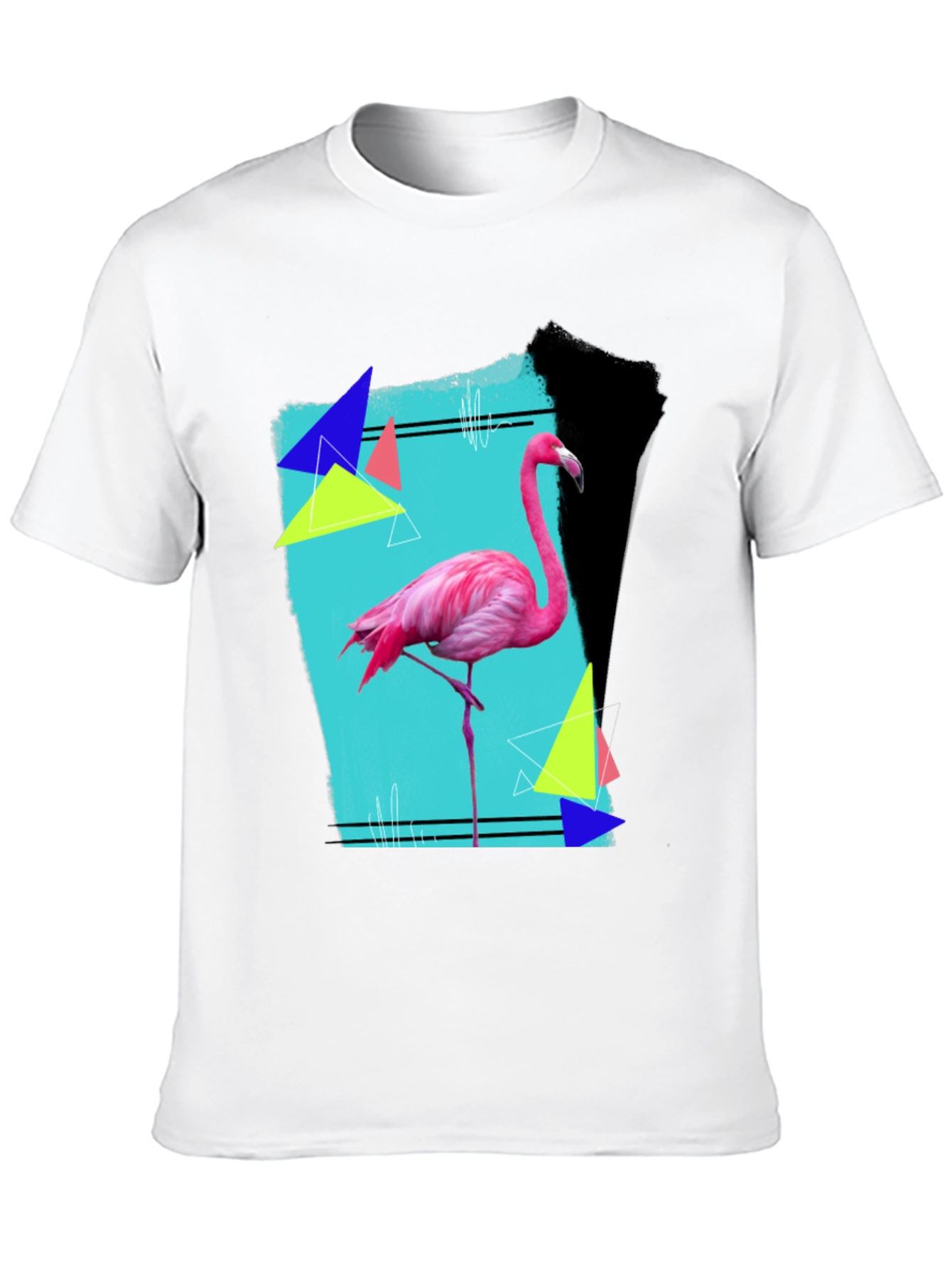 Flamingo Graphic Tee - Retro Style