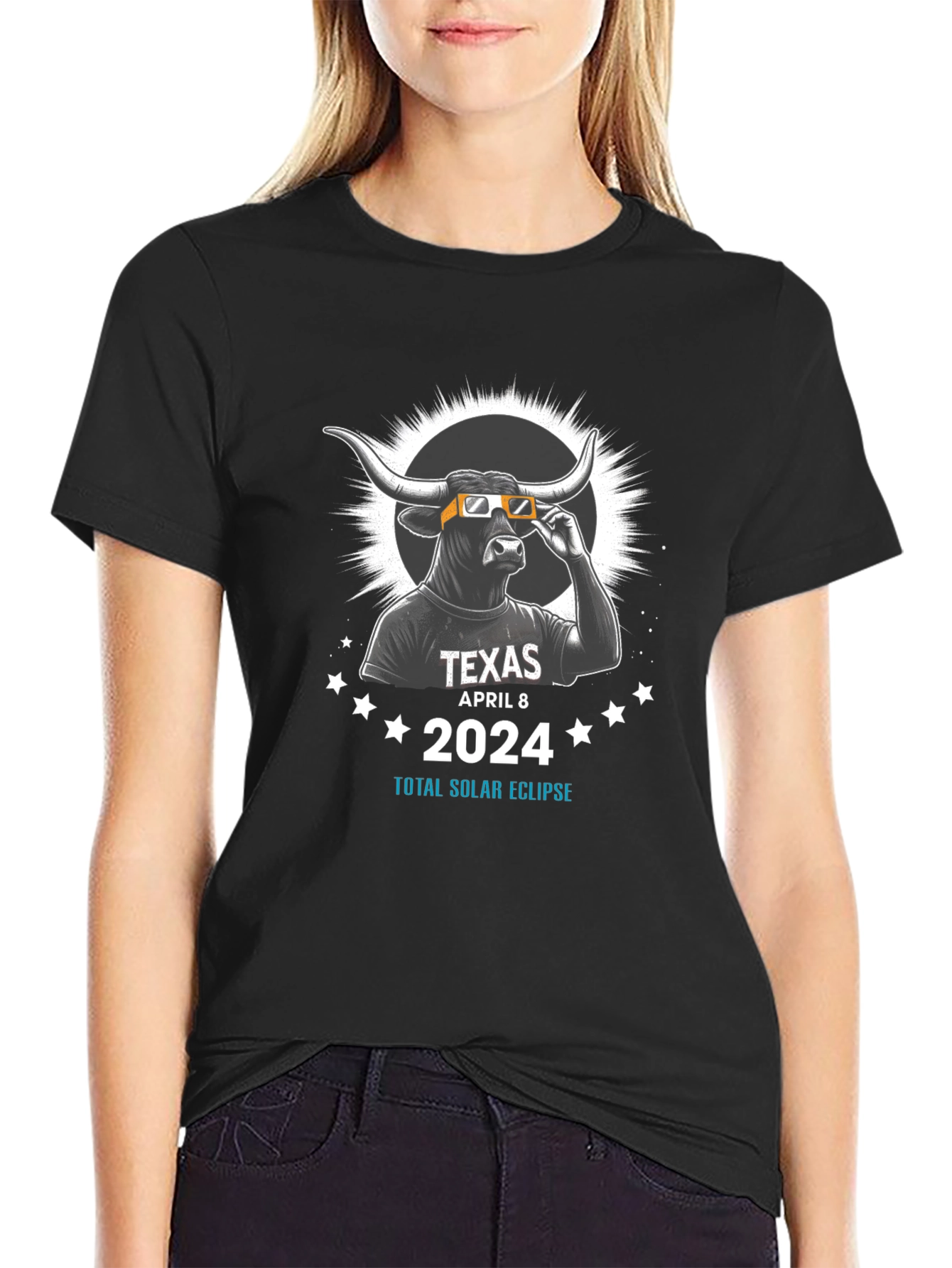 Texas Total Solar Eclipse April 8 2024 T-Shirt