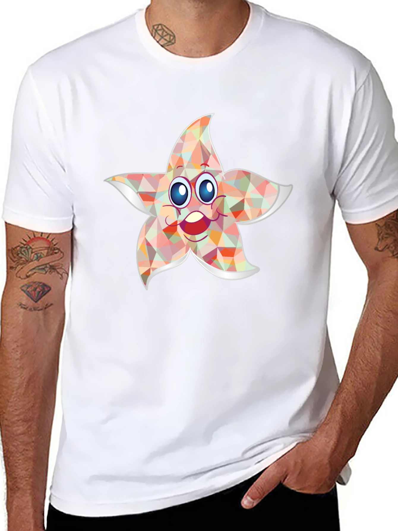 Starfish Graphic Tee - Whimsical Print Shirt
