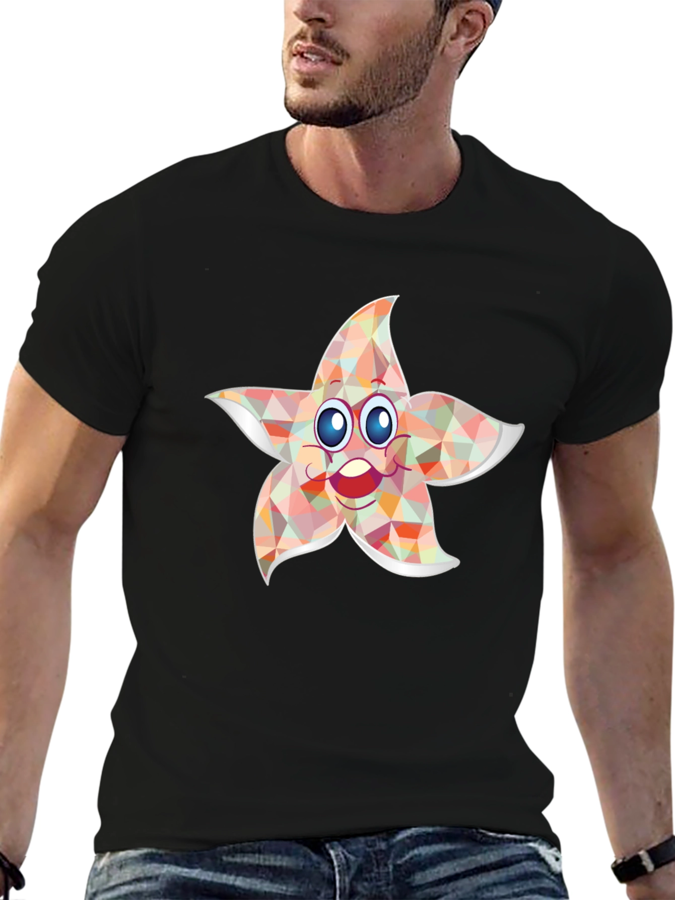 Starfish Graphic Tee - Whimsical Print Shirt