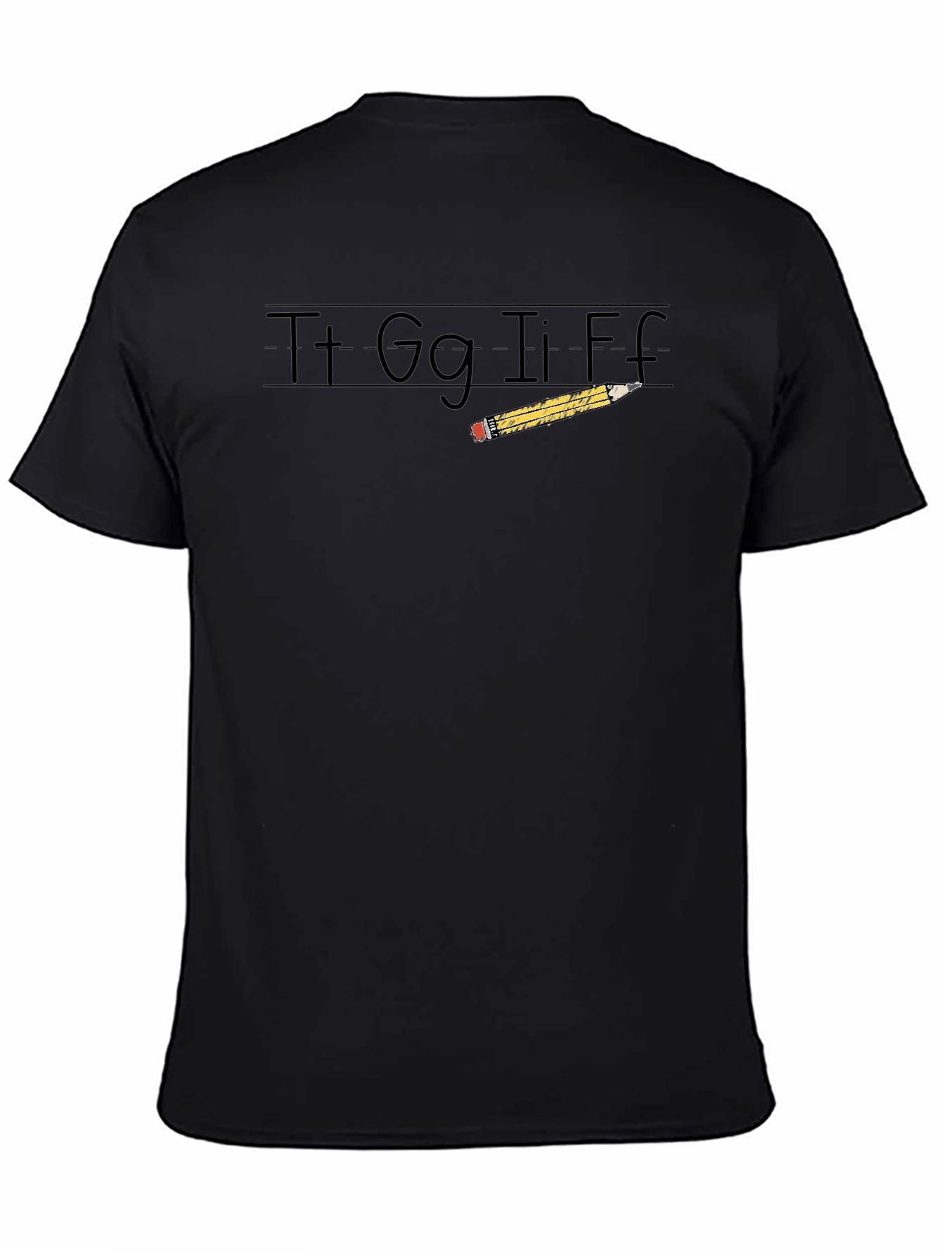 Teacher Alphabet Pencil Graphic Tee