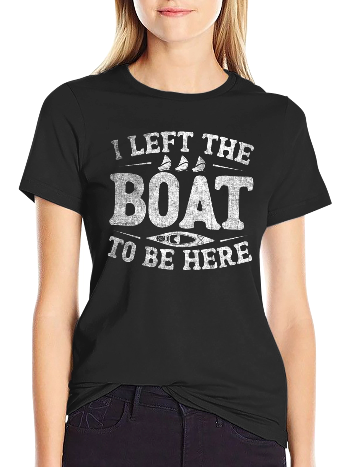 I Left The Boat To Be Here Graphic T-Shirt