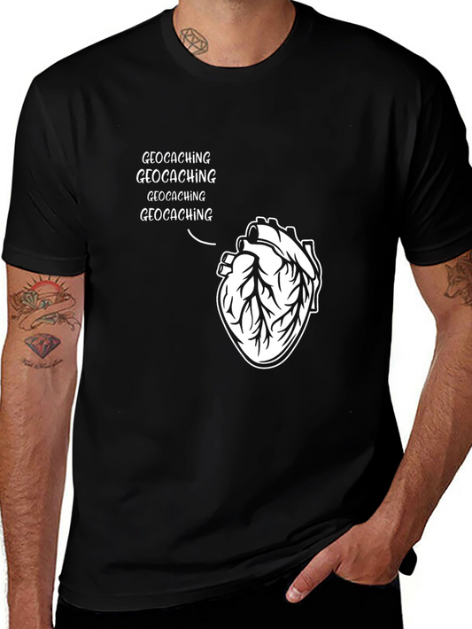 Geocaching Heart T-Shirt - Hobby Apparel
