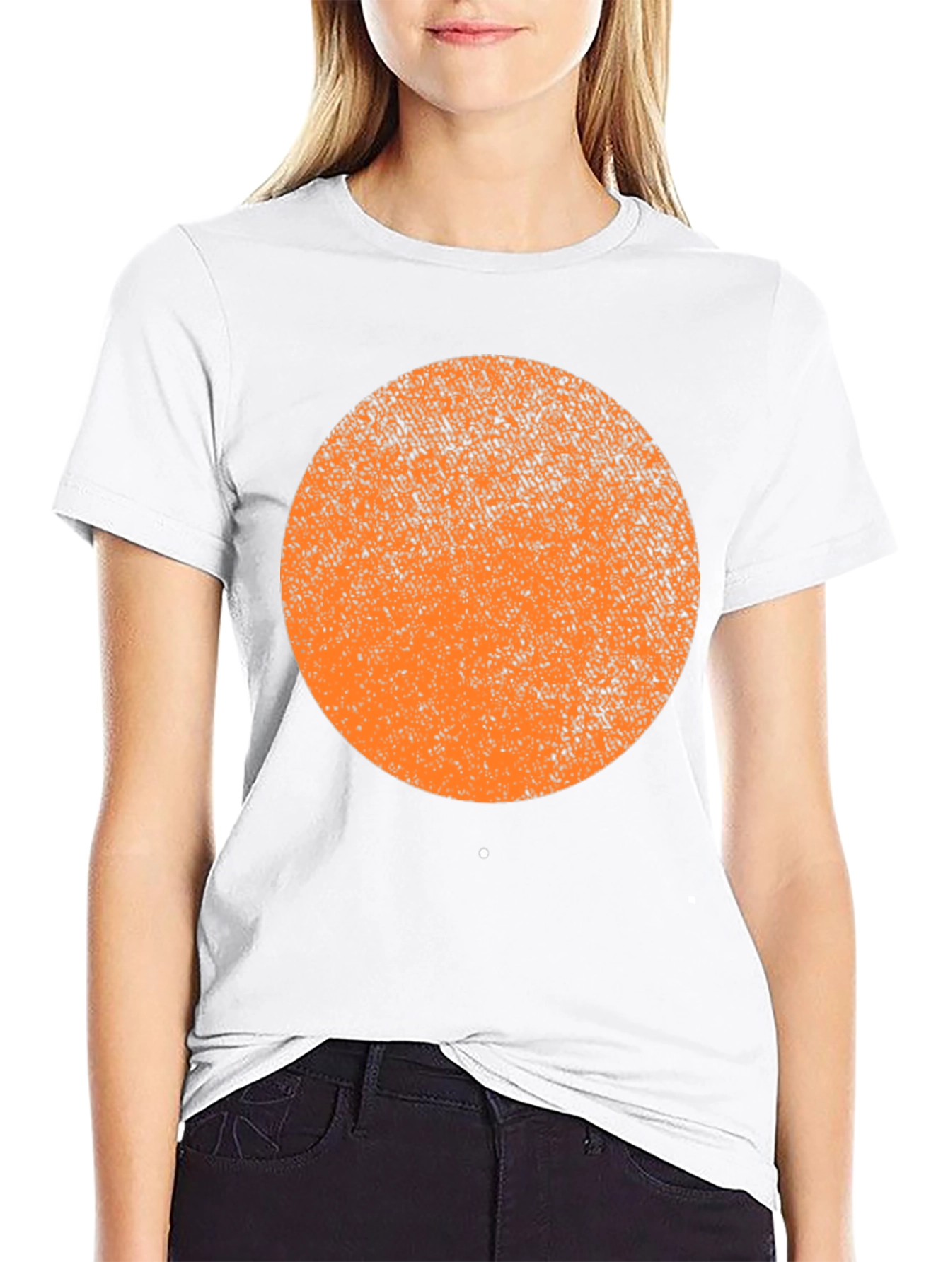 Abstract Graphic Print T-Shirt - Black Cotton Blend