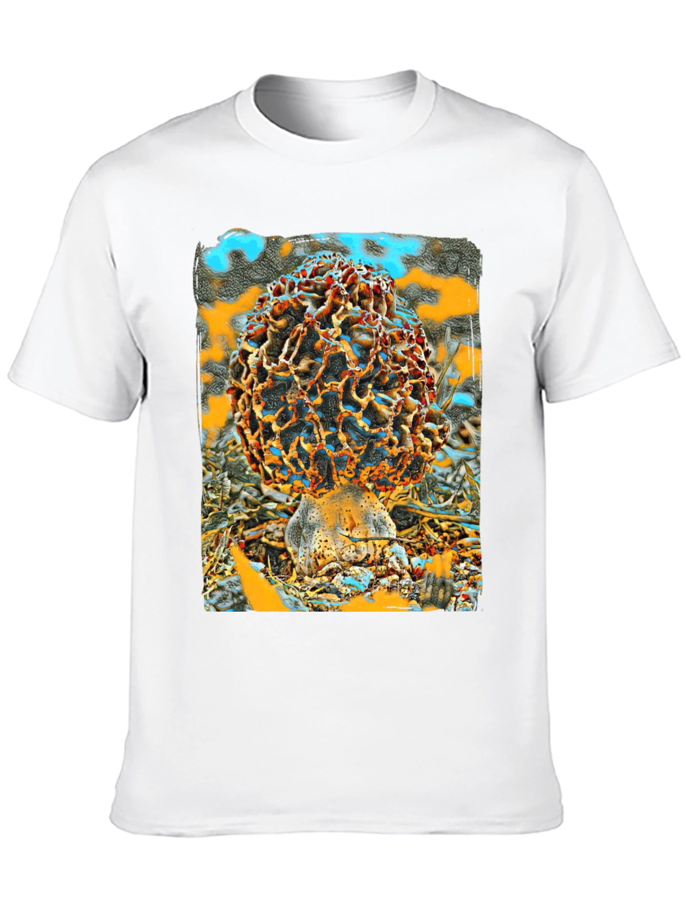 Mushroom Graphic Tee - Unique Artistic Design