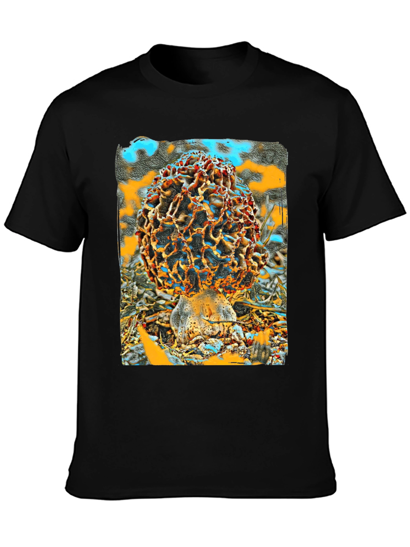 Mushroom Graphic Tee - Unique Artistic Design