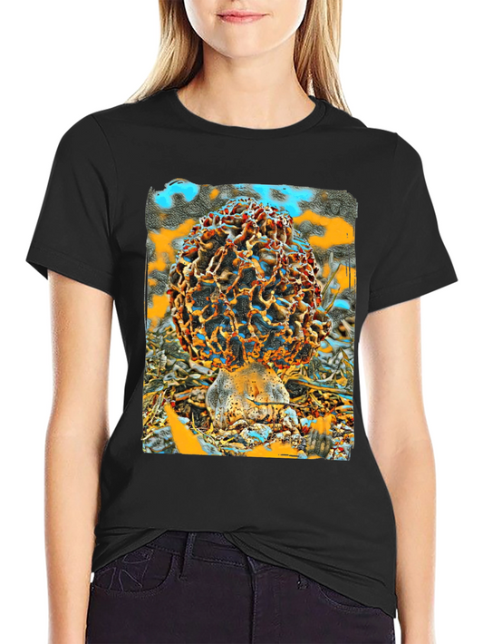 Mushroom Graphic Tee - Unique Artistic Design