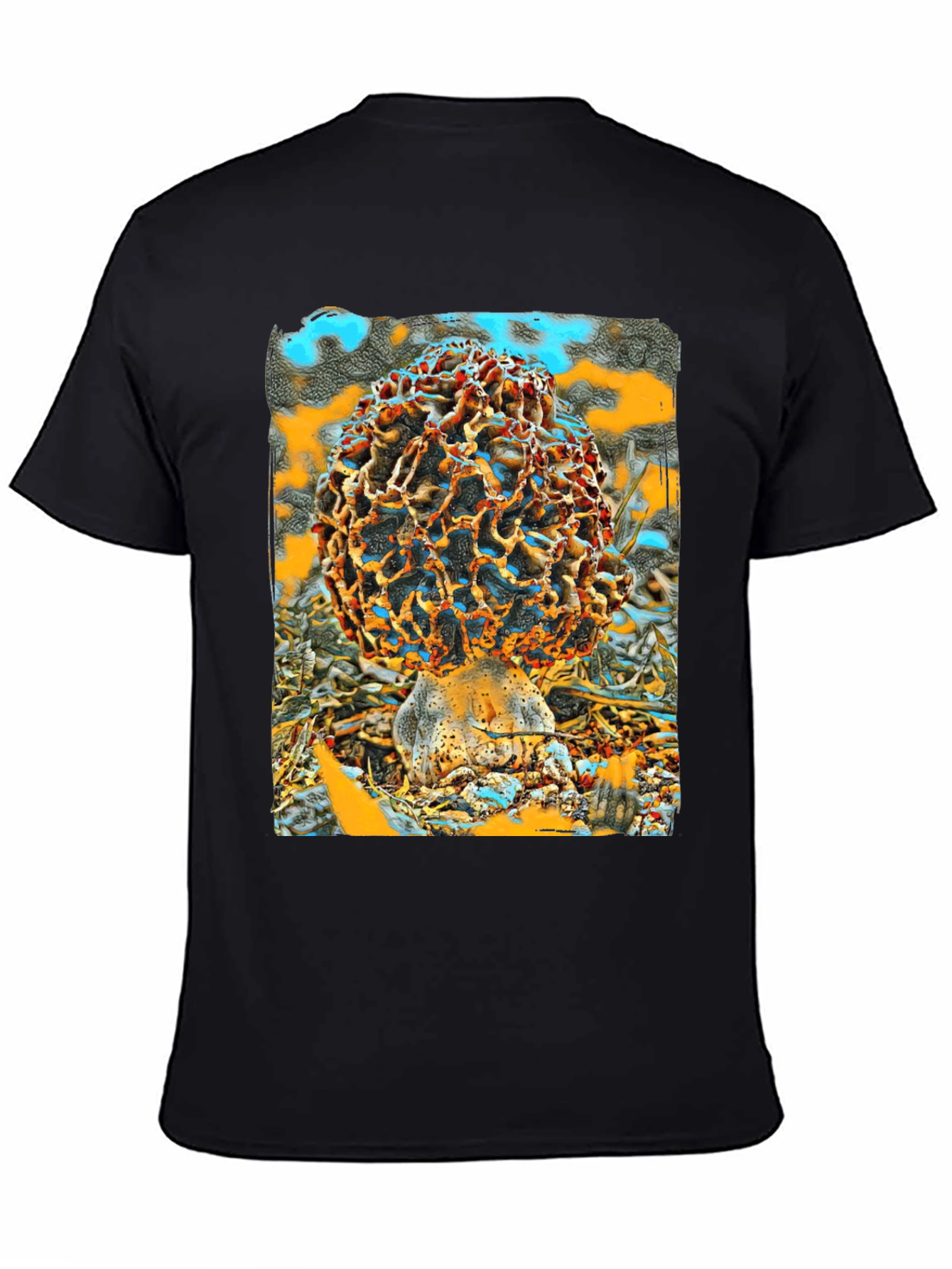 Mushroom Graphic Tee - Unique Artistic Design