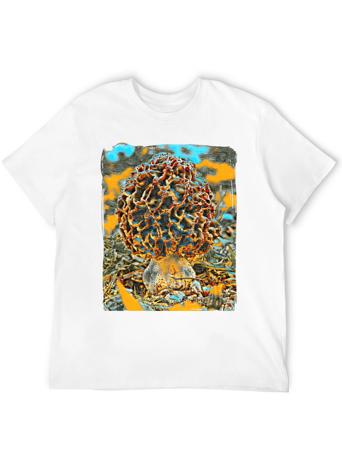 Mushroom Graphic Tee - Unique Artistic Design