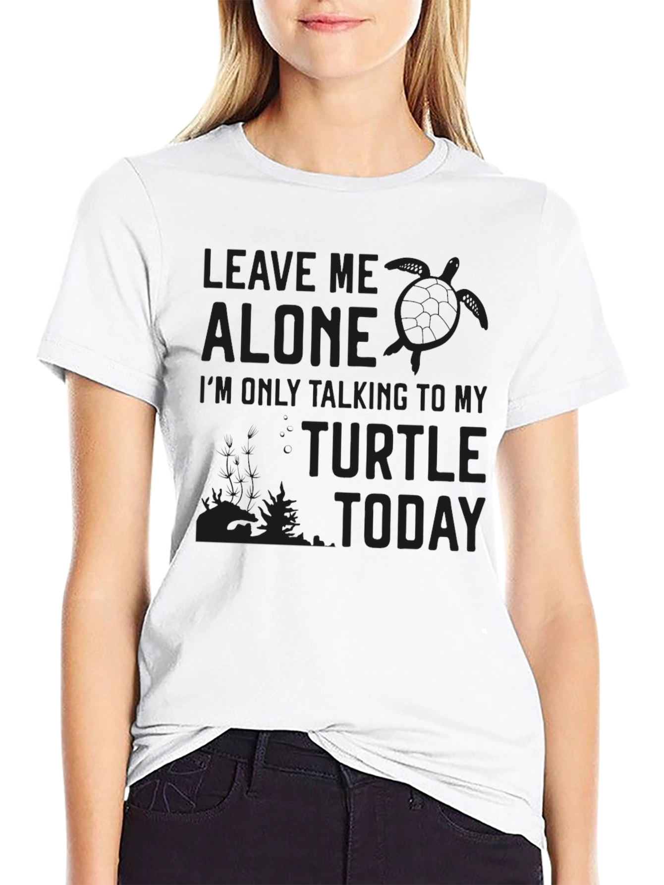 Funny Turtle Graphic T-Shirt - Leave Me Alone Tee