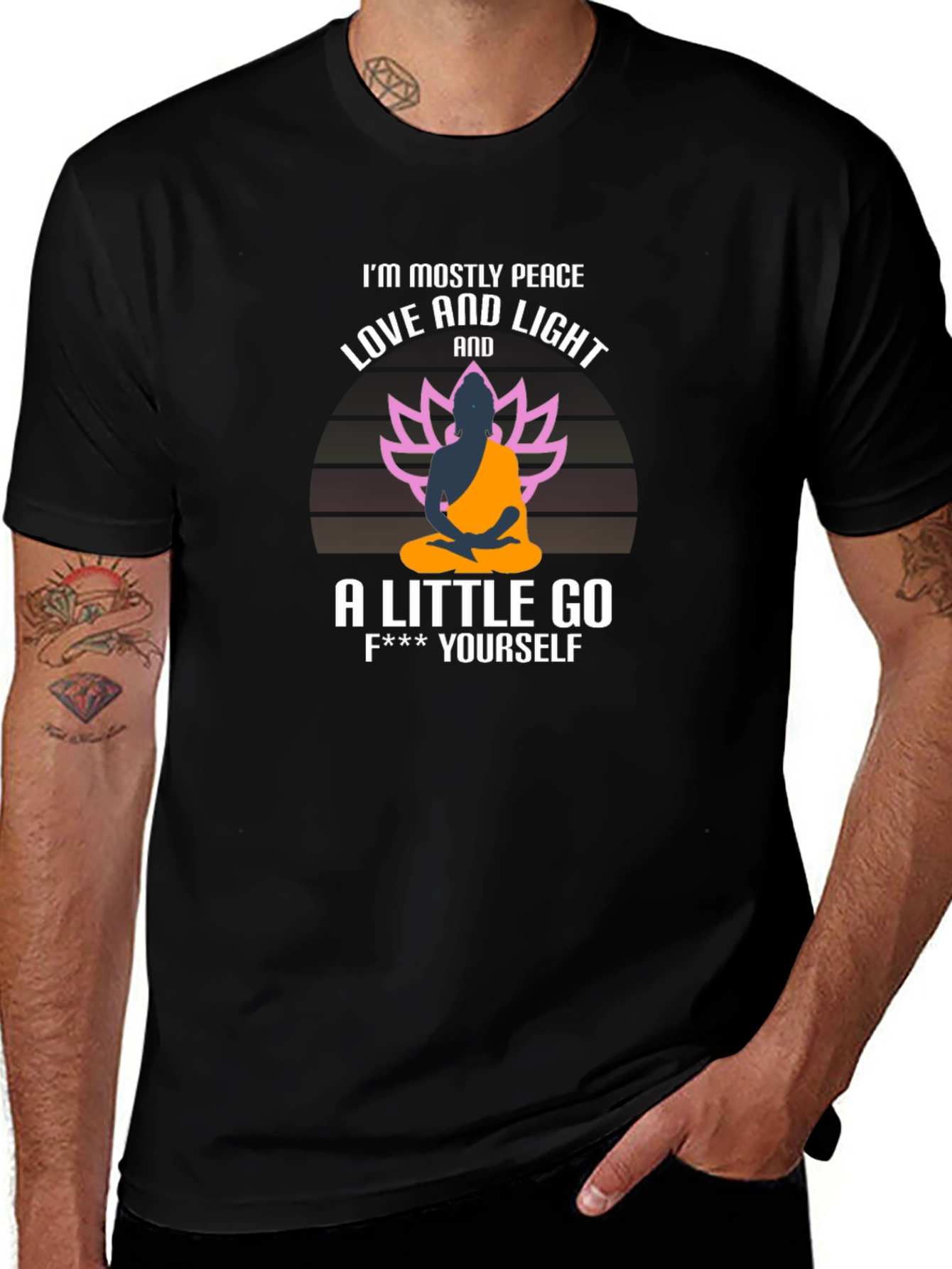Peace Love and Light Funny T-Shirt