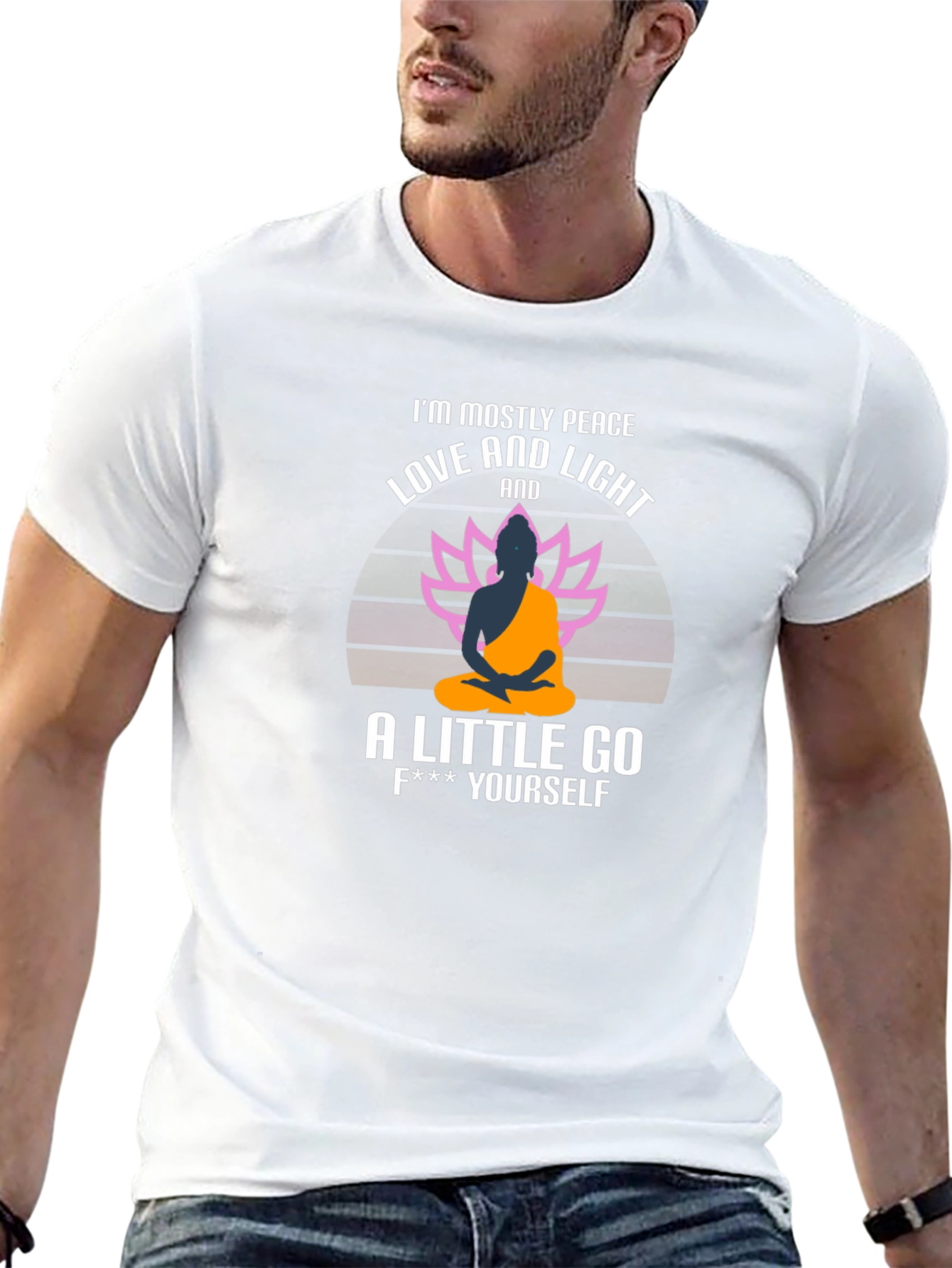 Peace Love and Light Funny T-Shirt