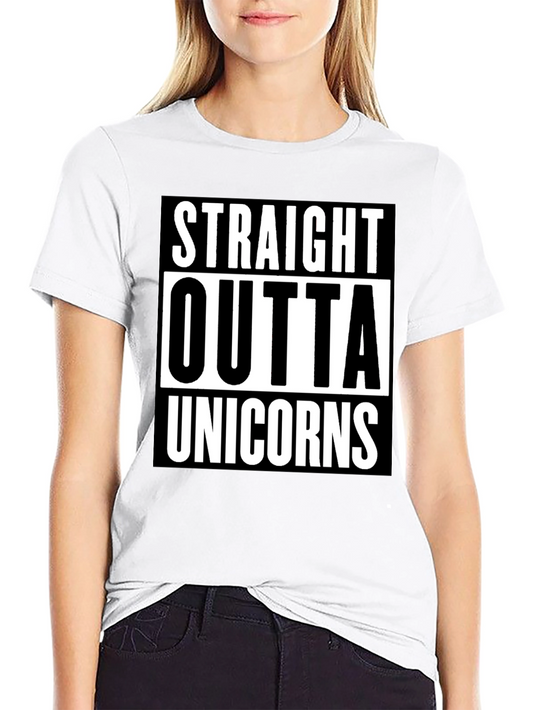 Straight Outta Unicorns Graphic Tee