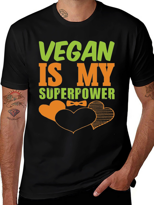Vegan is My Superpower Graphic T-Shirt