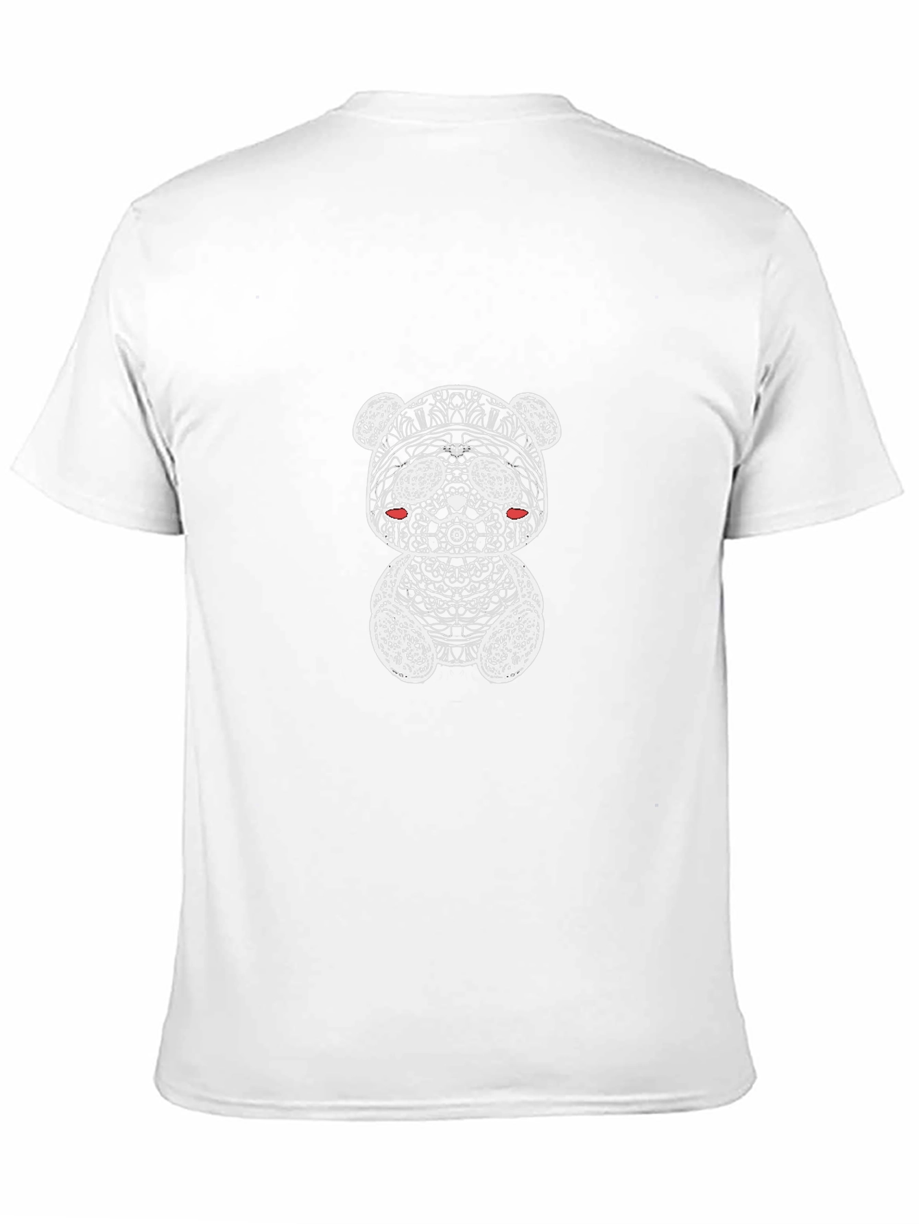 Abstract Panda Graphic T-Shirt - Black