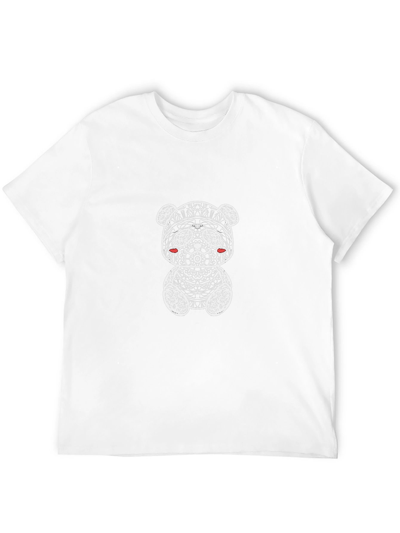 Abstract Panda Graphic T-Shirt - Black