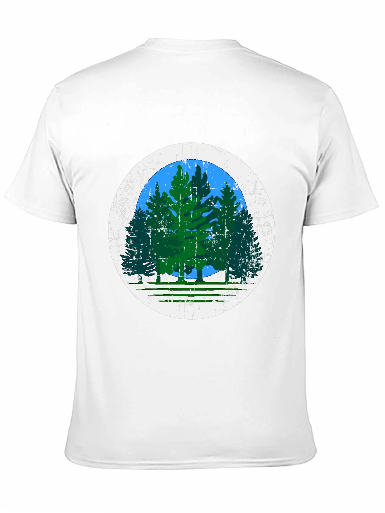 Nature Scene Black Tee