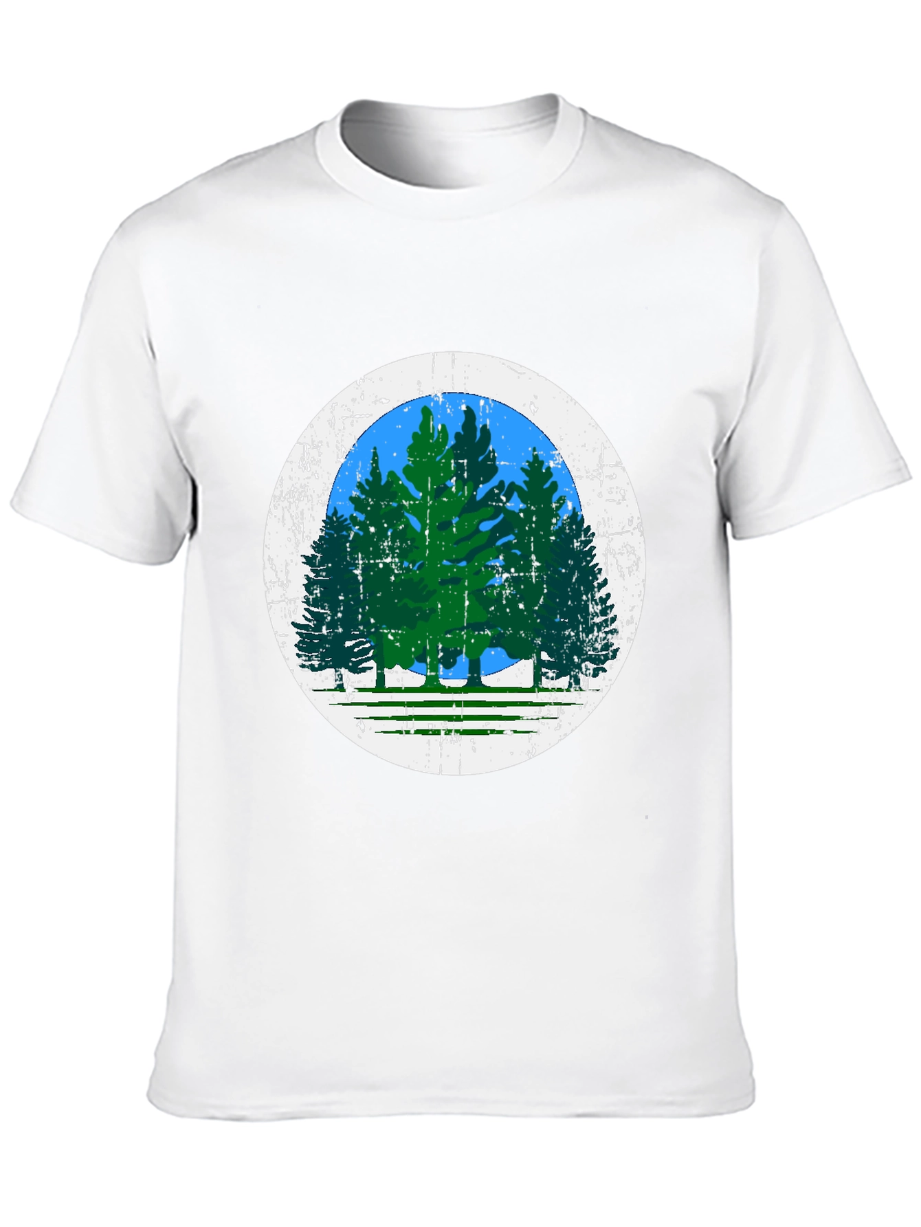 Nature Scene Black Tee