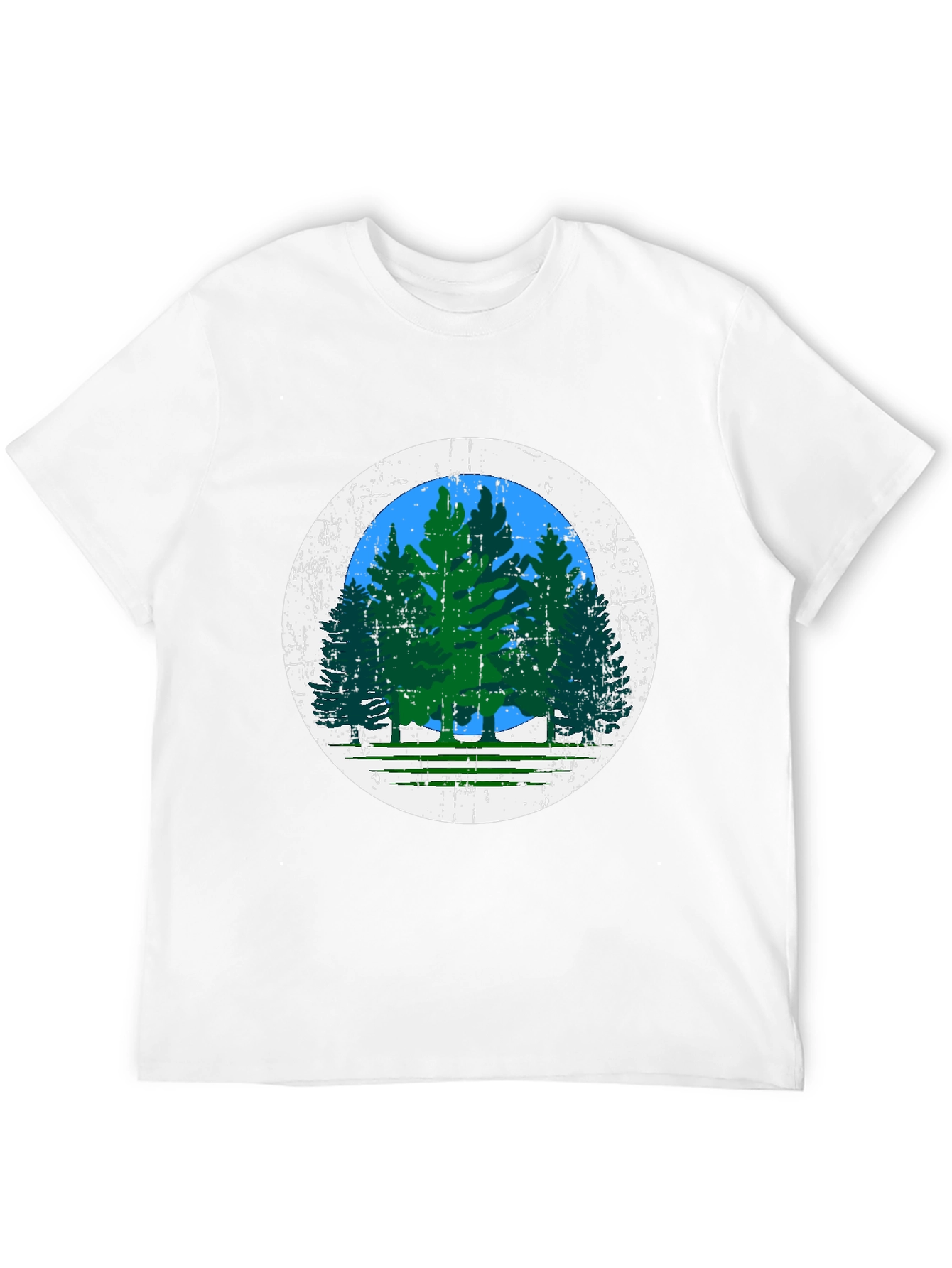 Nature Scene Black Tee