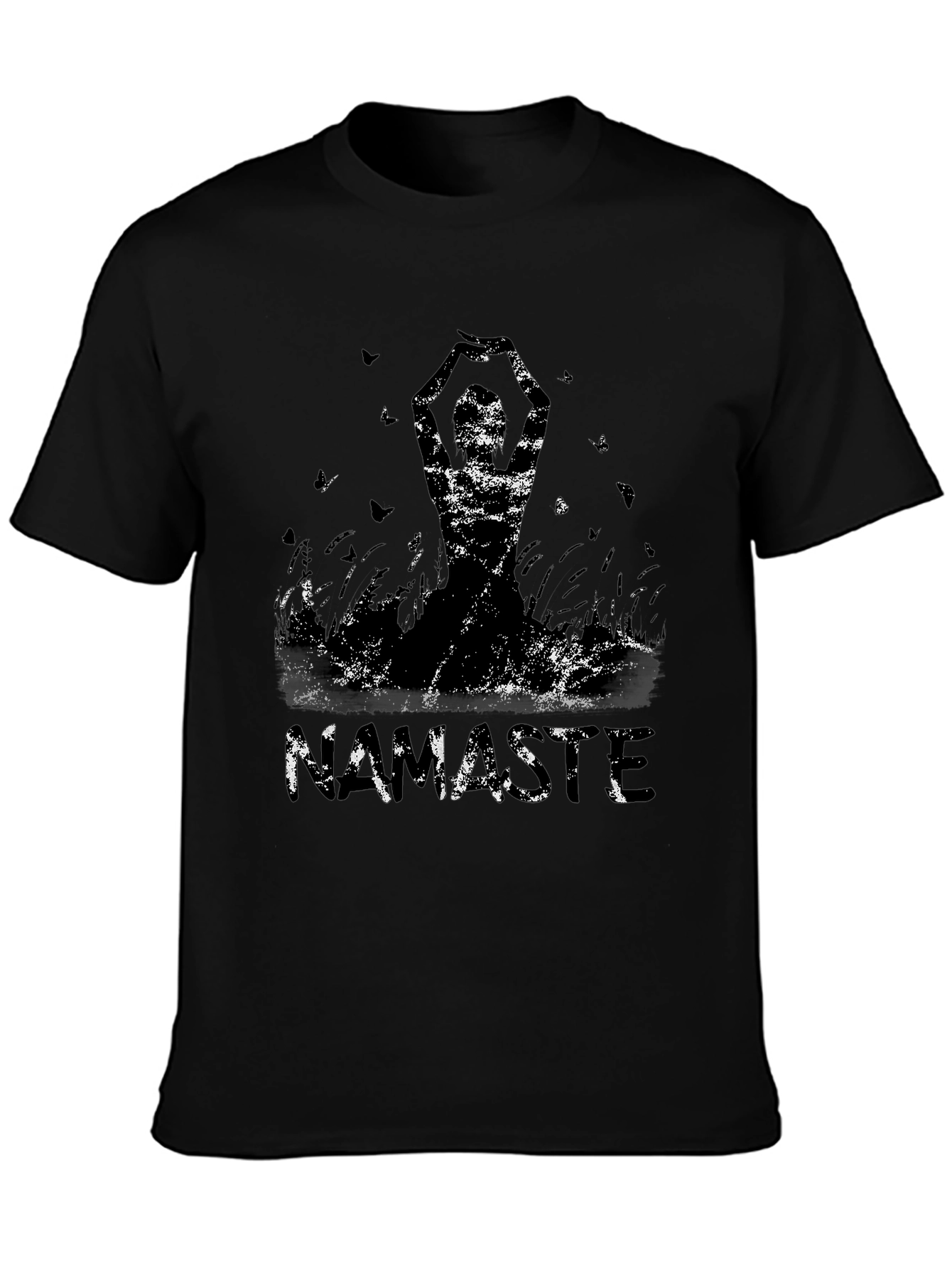 Namaste Graphic Tee - Stylish Yoga Design