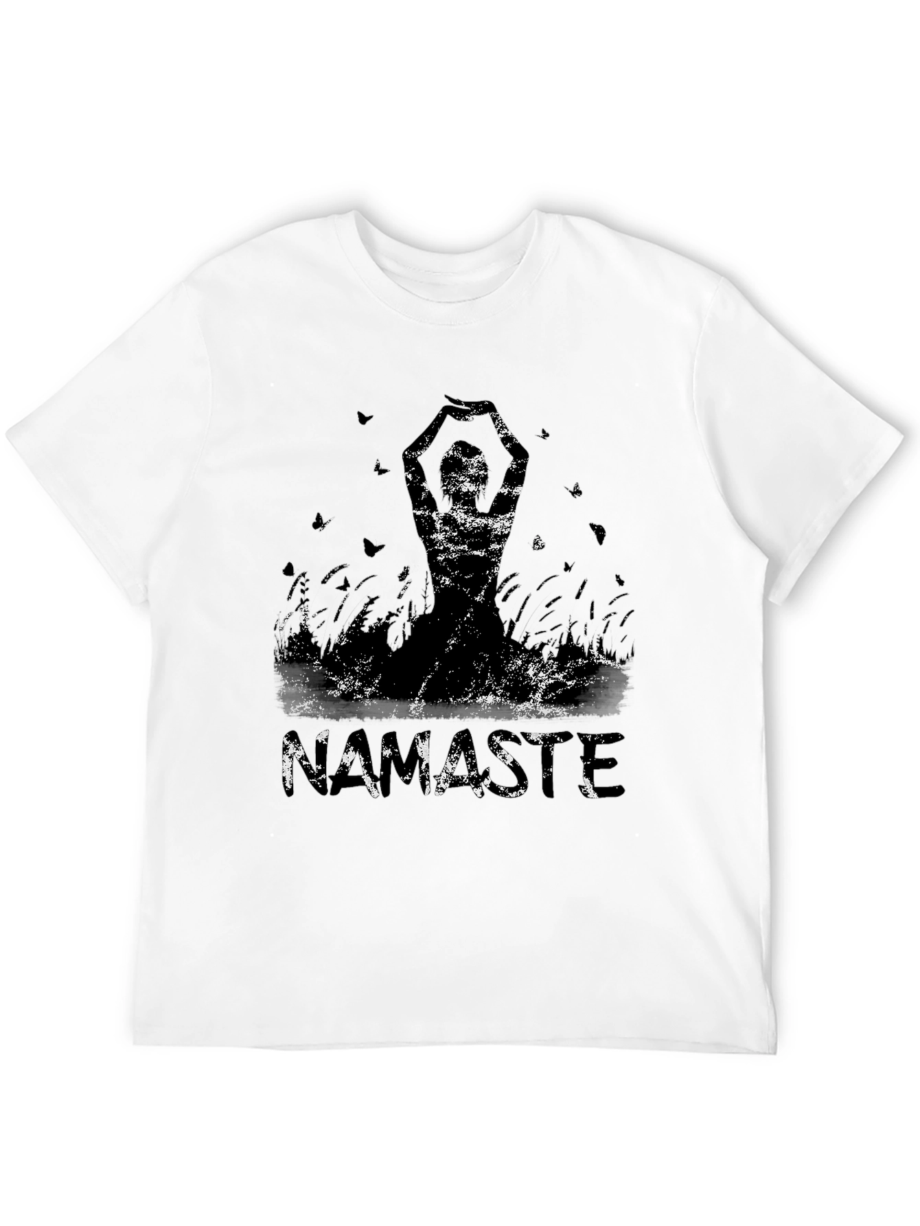 Namaste Graphic Tee - Stylish Yoga Design
