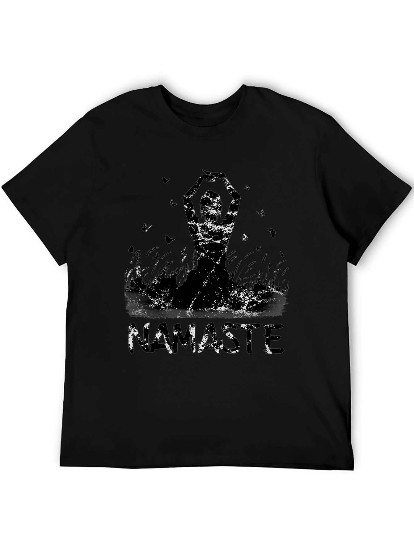 Namaste Graphic Tee - Stylish Yoga Design