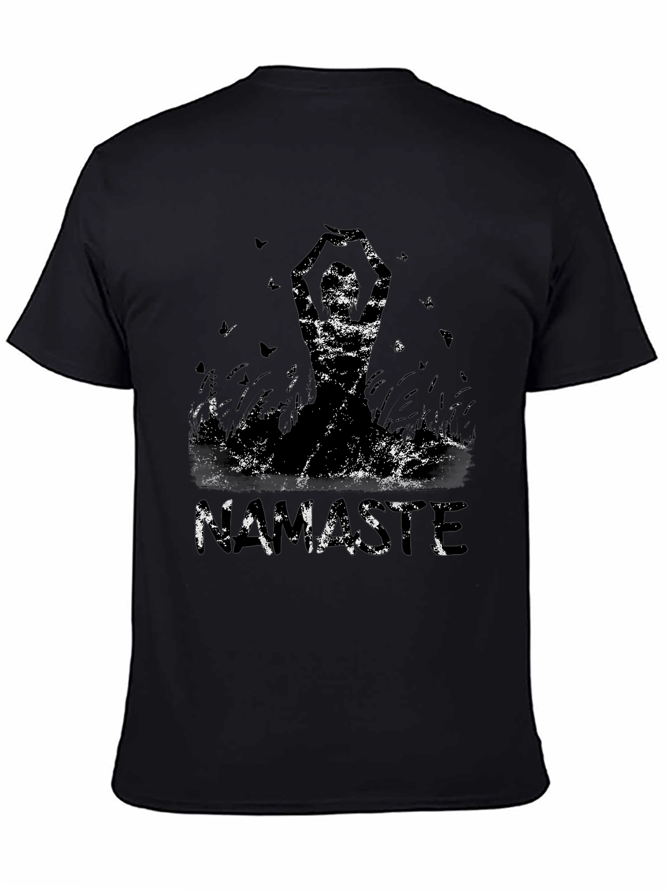 Namaste Graphic Tee - Stylish Yoga Design