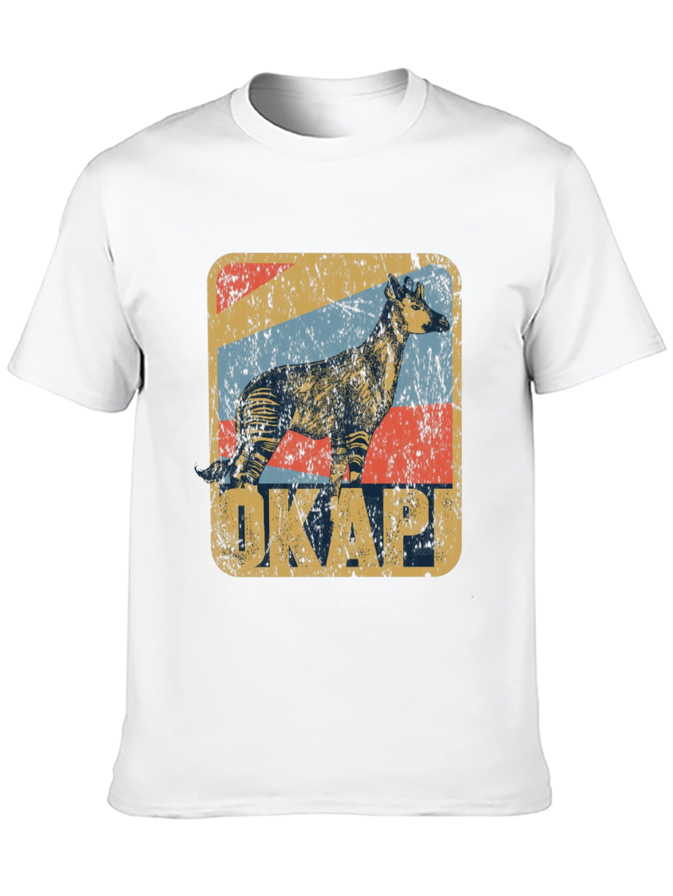 Okapi Retro Style Graphic T-Shirt
