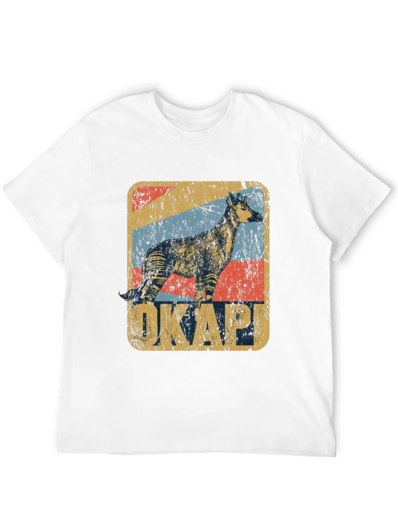 Okapi Retro Style Graphic T-Shirt